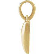 14K Yellow Puffed Heart Pendant