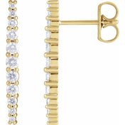 14K Yellow 3/8 CTW Natural Diamond Earrings
