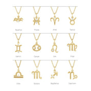 14K Yellow .03 CTW Natural Diamond Cancer Zodiac 16-18" Necklace