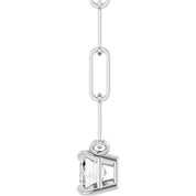 Sterling Silver 5/8 CT Lab-Grown Diamond Solitaire 16" Necklace