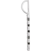 Platinum 1/10 CTW Natural Diamond Mama Charm/Pendant