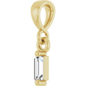 14K Yellow .06 CTW Natural Diamond Solitaire Pendant