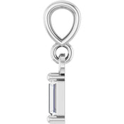 Sterling Silver .06 CTW Natural Diamond Solitaire Pendant