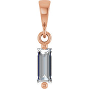 14K Rose 1/6 CTW Natural Diamond Solitaire Pendant