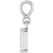 Sterling Silver 1/8 CTW Natural Diamond Solitaire Pendant