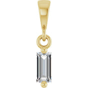 14K Yellow 1/8 CTW Natural Diamond Solitaire Pendant