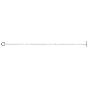 14K White 1/10 CTW Natural Diamond Toggle 7" Bracelet