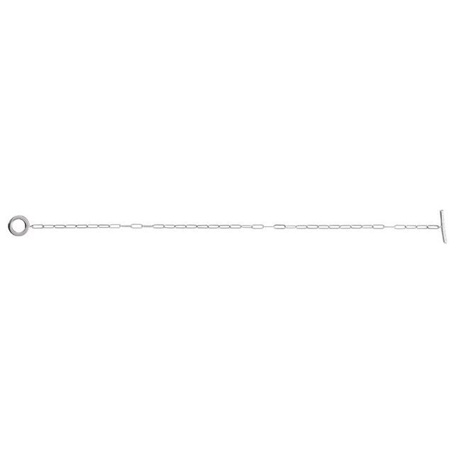 14K White 1/10 CTW Natural Diamond Toggle 7" Bracelet