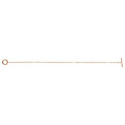 14K Rose 1/10 CTW Natural Diamond Toggle 7" Bracelet