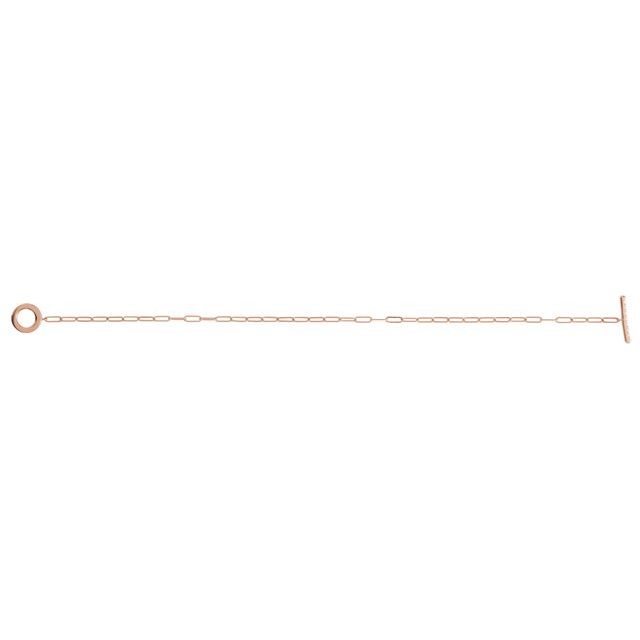 14K Rose 1/10 CTW Natural Diamond Toggle 7" Bracelet