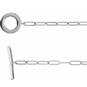 14K White 1/10 CTW Natural Diamond Toggle 7" Bracelet
