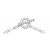 14K White 1/10 CTW Natural Diamond Toggle 7" Bracelet