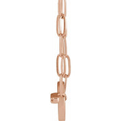 14K .04 CTW Natural Diamond Toggle Necklace 16"