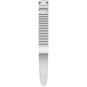 14K White Natural White Sapphire Stackable Ring