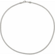 Stainless Steel 3.2 mm Diamond-Cut Curb 20" Chain