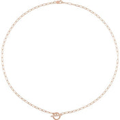14K .04 CTW Natural Diamond Toggle Necklace 16"