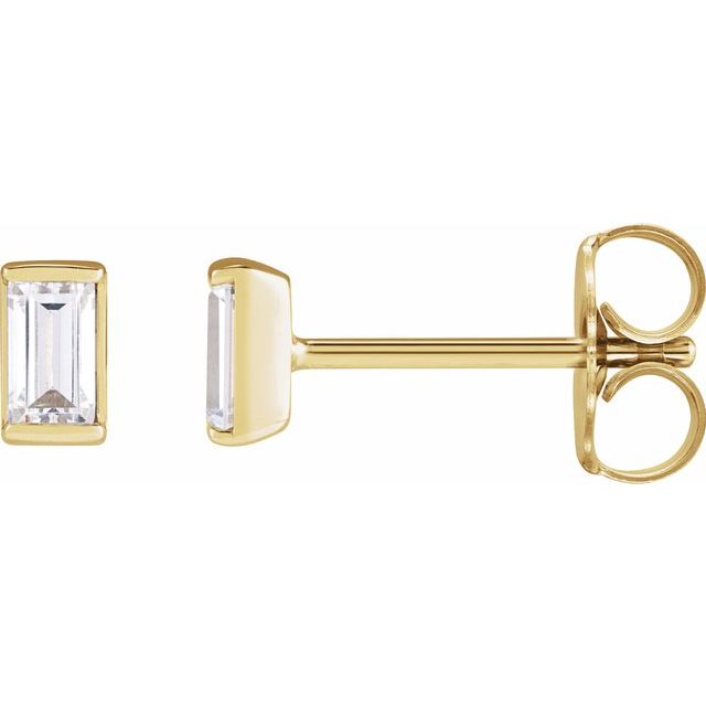 14K Yellow 1/5 CTW Natural Diamond Stud Earrings