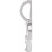 Platinum .015 CT Natural Diamond Earth Element Charm/Pendant