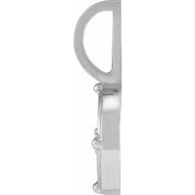 Platinum .015 CT Natural Diamond Air Element Charm/Pendant