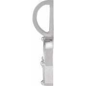 Platinum .015 CT Natural Diamond Air Element Charm/Pendant