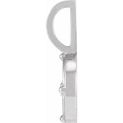 Platinum .015 CT Natural Diamond Fire Element Charm/Pendant