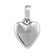 Sterling Silver Puffed Heart Pendant