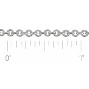 Sterling Silver 2.4 mm Cable Chain by the Inch