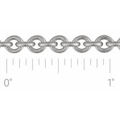 Sterling Silver 4.4 mm Cable Chain by the Inch