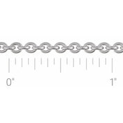 Sterling Silver 2.8 mm Cable Chain by the Inch