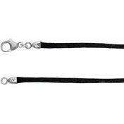 Black 2.25 mm Silk 16" Cord
