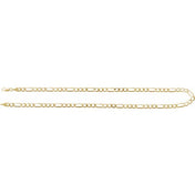 14K Yellow 5.5 mm Figaro 24" Chain