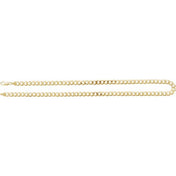 14K Yellow 7 mm Curb 24" Chain