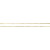 14K Yellow 2.5 mm Figaro 24" Chain