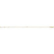 14K Yellow .04 CTW Natural Diamond Link 7" Bracelet