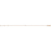 14K Rose .04 CTW Natural Diamond Link 7" Bracelet