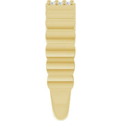 14K Yellow .04 CTW Natural Diamond Cigar Ring
