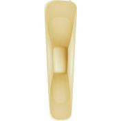 14K Yellow Pierced Heart Ring