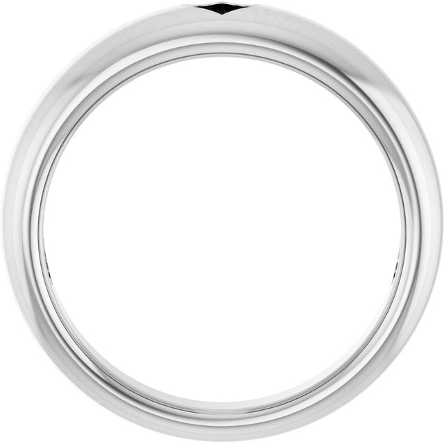 14K White Pierced Heart Ring