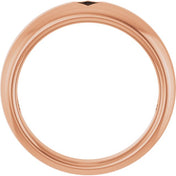 14K Rose Pierced Heart Ring