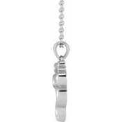 Platinum .03 CTW Natural Diamond Serpent 16-18" Necklace
