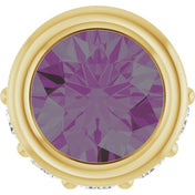 14K Yellow Lab-Grown Alexandrite & .07 CTW Natural Diamond Pendant