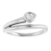 Platinum 1/6 CT Lab-Grown Diamond Ring