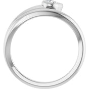 Platinum 1/6 CT Lab-Grown Diamond Ring
