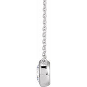 14K Lab-Grown Diamond Adjustable 16-18" Necklace with 1 CTW and 1/2 CTW Options