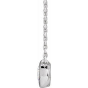 14K Lab-Grown Diamond Adjustable 16-18" Necklace with 1 CTW and 1/2 CTW Options