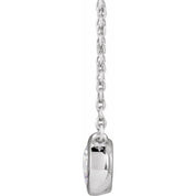 14K Lab-Grown Diamond Adjustable 16-18" Necklace with 1 CTW and 1/2 CTW Options