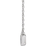 14K Lab-Grown Diamond Adjustable 16-18" Necklace with 1 CTW and 1/2 CTW Options