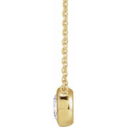 14K Lab-Grown Diamond Adjustable 16-18" Necklace with 1 CTW and 1/2 CTW Options
