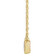 14K Lab-Grown Diamond Adjustable 16-18" Necklace with 1 CTW and 1/2 CTW Options