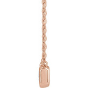 14K Lab-Grown Diamond Adjustable 16-18" Necklace with 1 CTW and 1/2 CTW Options